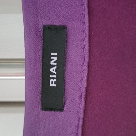 Riani lambskin purple leather jacket - Picture 3 of 8